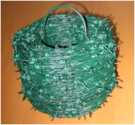 BODLÁK ostnatý drát poplastovaný zelený - II.jakost - návin 100 m / 200 m - cena za m