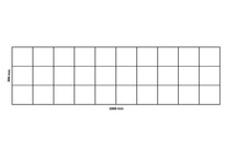Gabionová síť 1000x300 mm, oko 100x100 mm