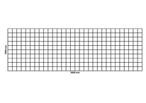 Gabionová síť 3000x1000 mm, oko 100x100 mm