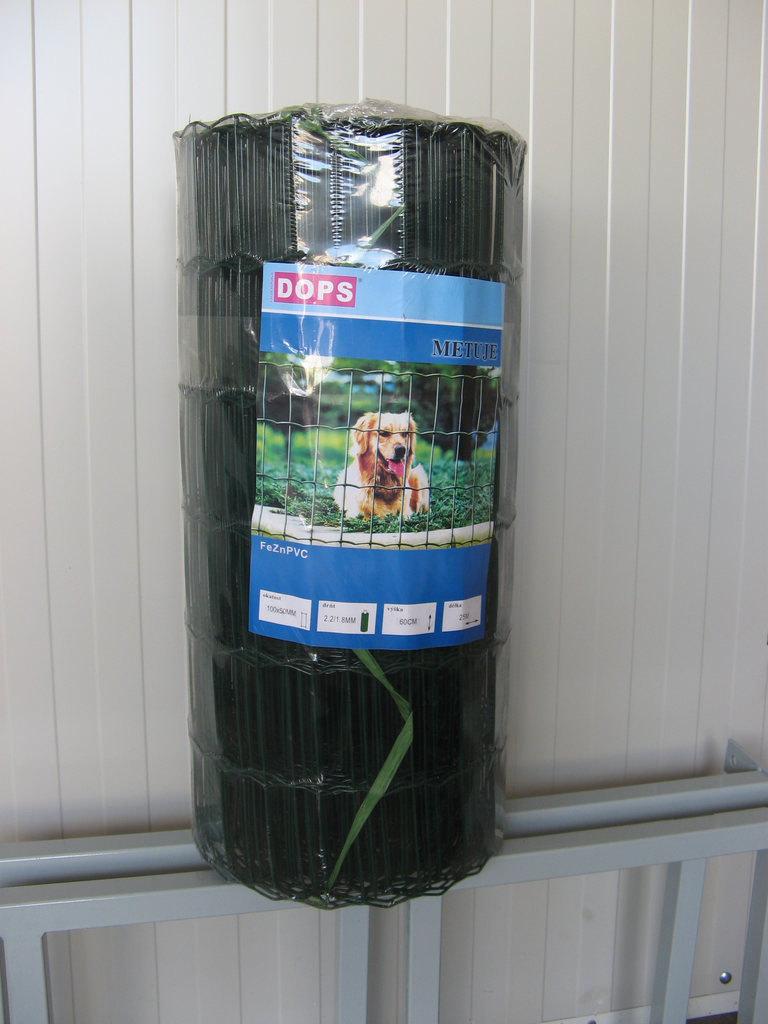 Svařované pletivo poplastované Metuje - zelené - výška 60 cm, oko 100*50 mm, role 25 m