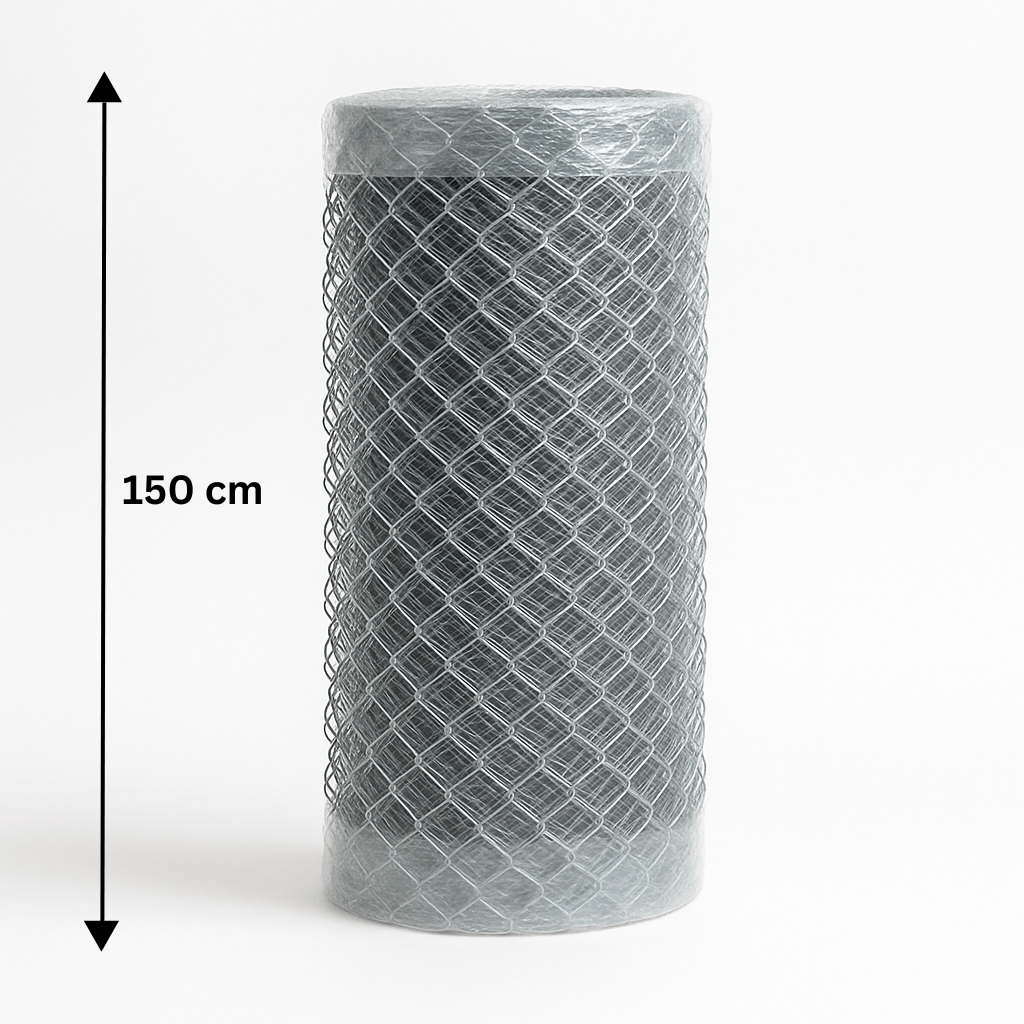 Pozinkované pletivo 150 cm, role 25 m