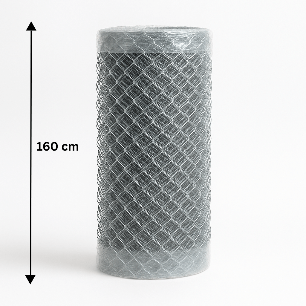 Pozinkované pletivo 160 cm, role 25 m