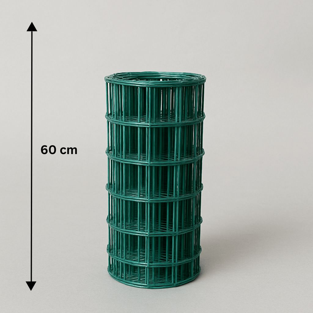 Svařované pletivo poplastované Metuje - zelené - výška 60 cm, oko 100*50 mm, role 25 m
