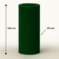 Šestihranné pletivo poplast 25/1.0/1500/25m