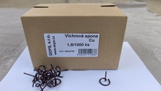 Vichrové spony měděné - 1000 ks