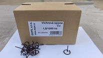 Vichrové spony měděné Cu